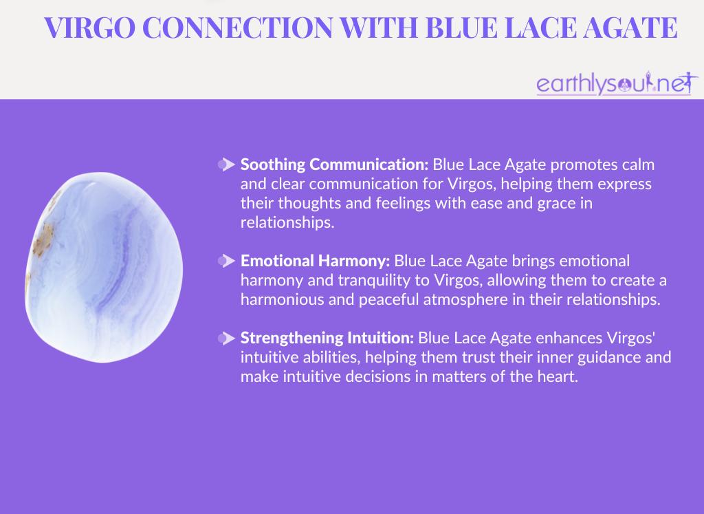 Blue lace agate for virgos: soothing communication, emotional harmony, and strengthening intuition