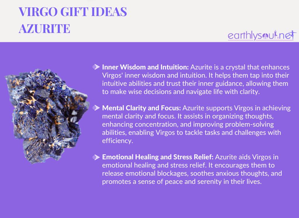 Azurite for virgos: inner wisdom, mental clarity, and emotional healing