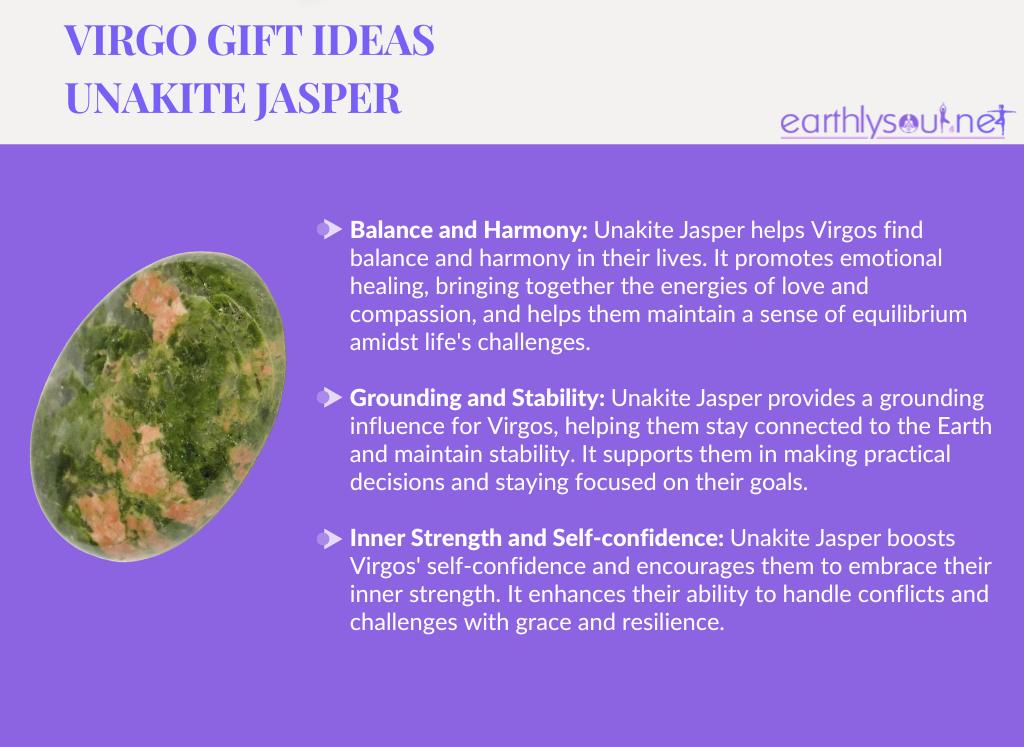 Unakite jasper for virgos: balance, grounding, and inner strength