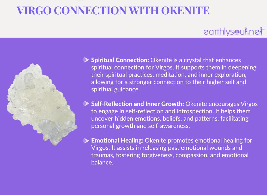 Okenite for virgos: spiritual connection, self-reflection, and emotional healing