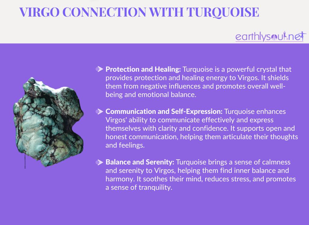Turquoise for virgos: protection, communication, balance, and serenity