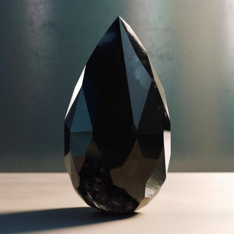 Black-obsidian-crystal-light-background-cool-light