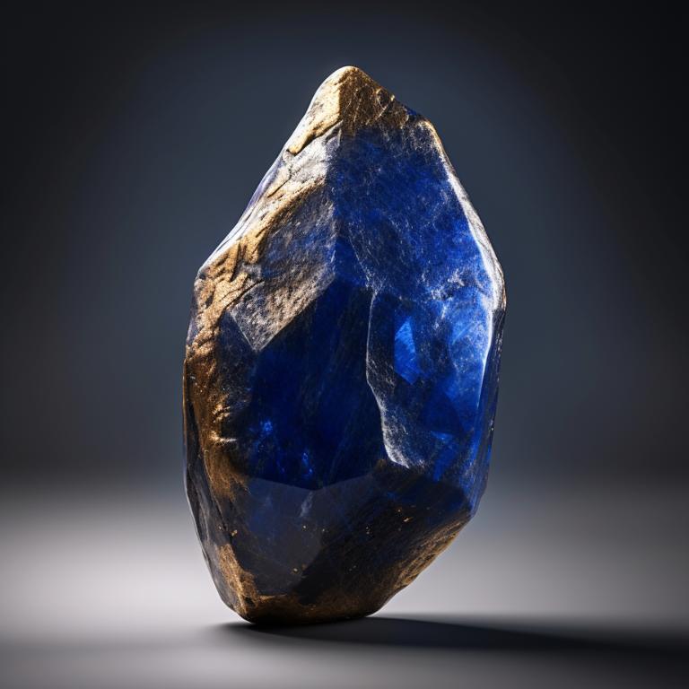 Lapis-lazuli-crystal-light-background-warm-light