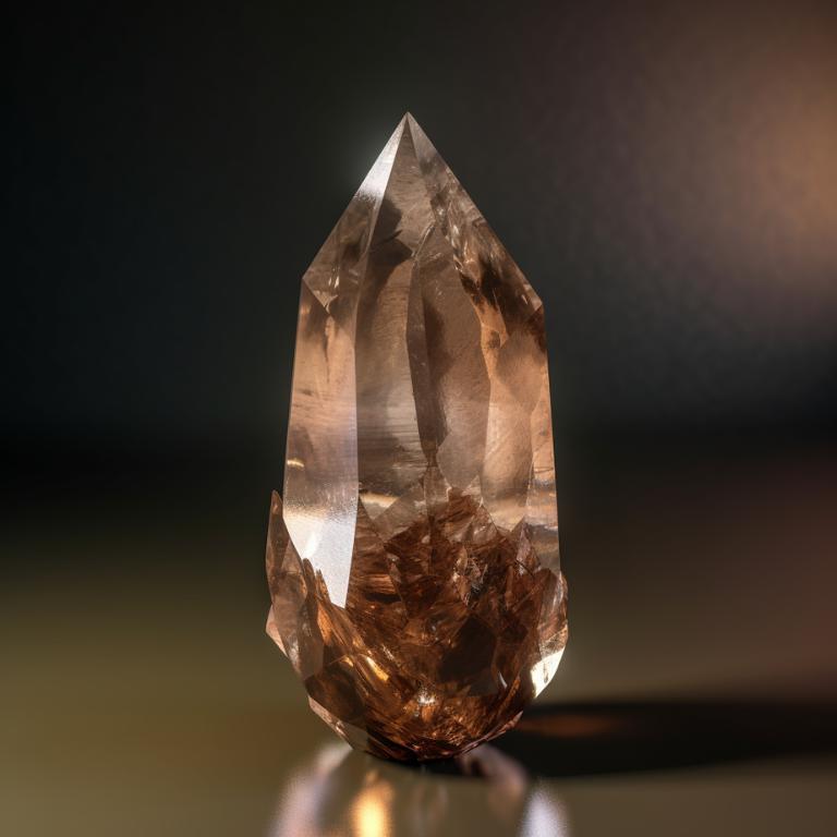 Smoky-quartz-crystal-dark-neutral-background-daylight