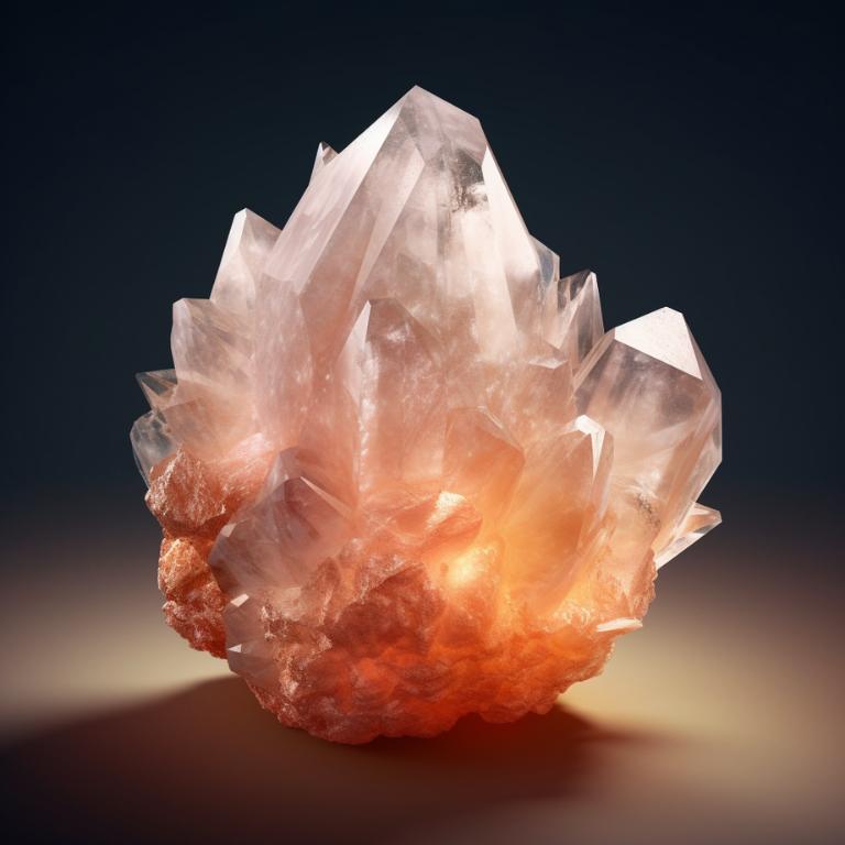 Stilbite-crystal-dark-background-warm-light