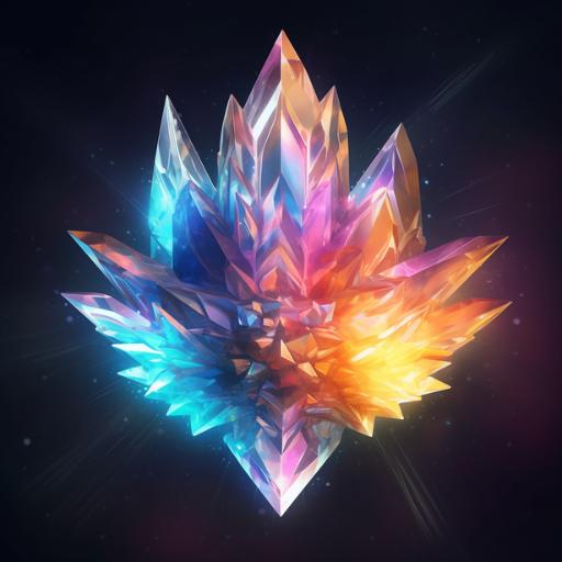 A crystal radiating energy, symbolizing the energy aspect of zodiac crystals