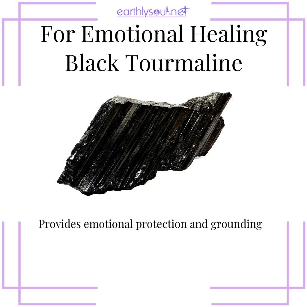 Black tourmaline for protection and grounding