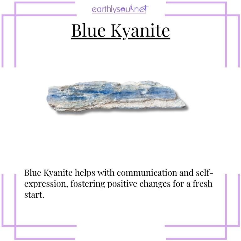 Blue kyanite, a stone to foster communication and self-expression