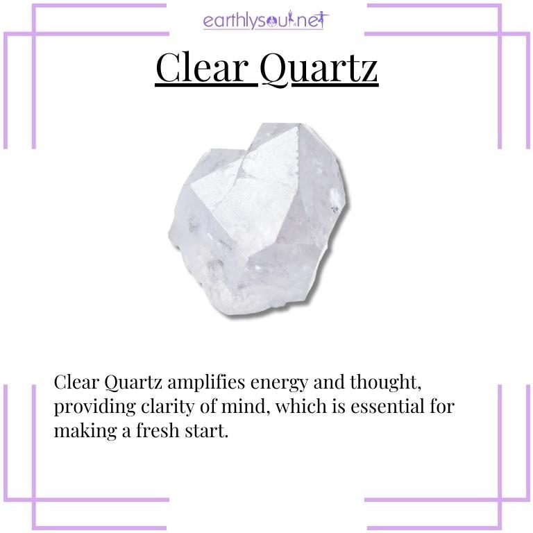 Clear quartz, a crystal for amplifying energy and providing clarity