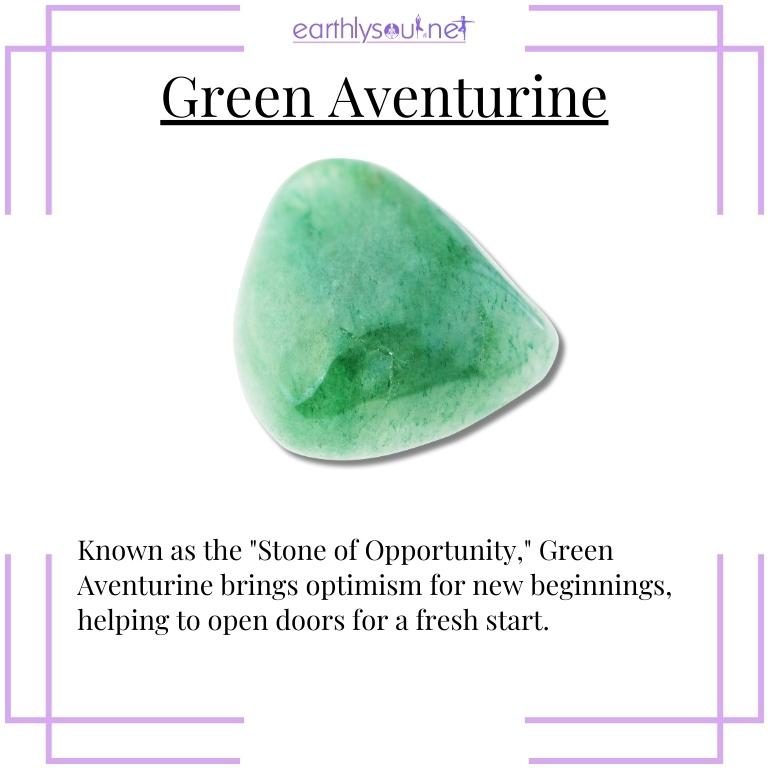 Green aventurine, the stone of opportunity bringing optimism and open doors