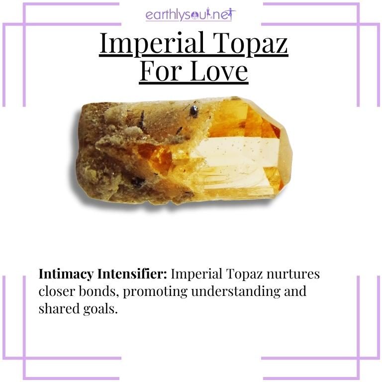 Imperial topaz intimacy intensifier for closer bonds