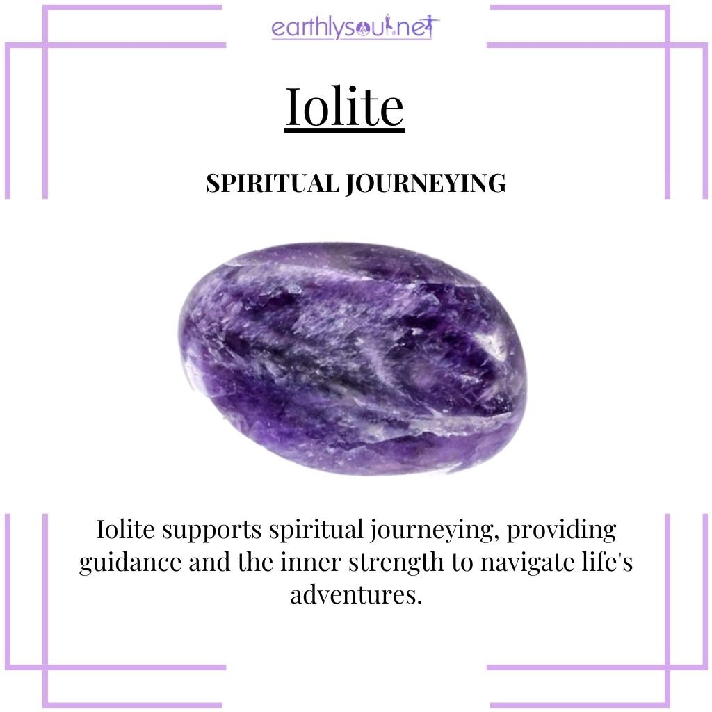 Iolite for guidance on spiritual journeys