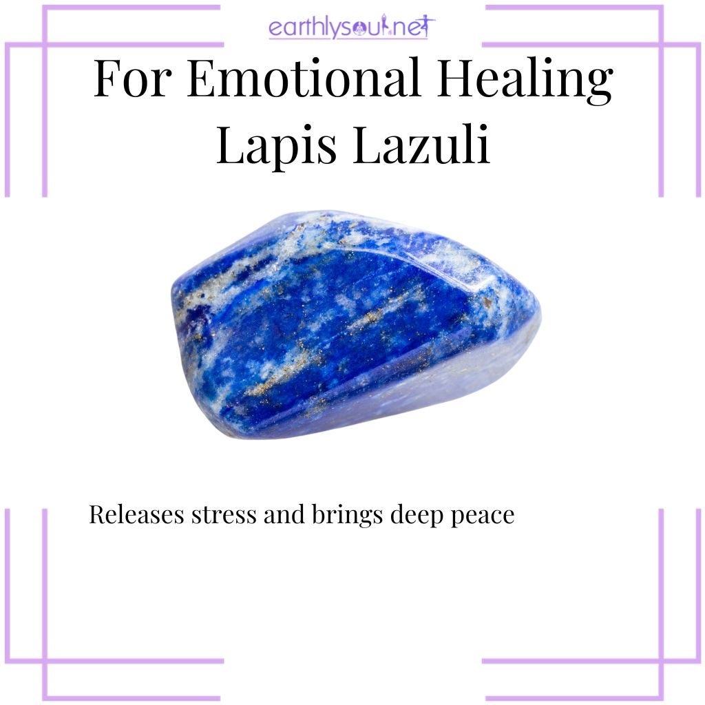 Lapis lazuli for stress release and tranquility