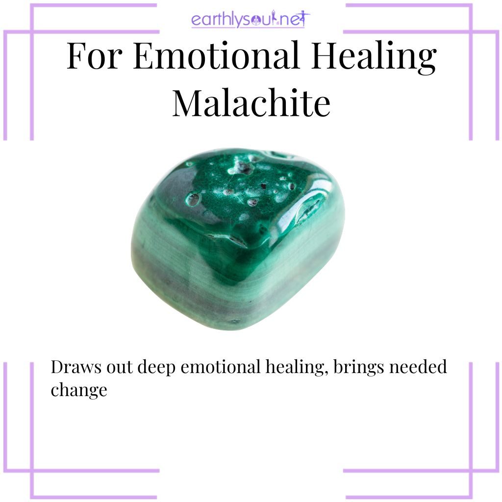 Malachite for transformation and emotional detox