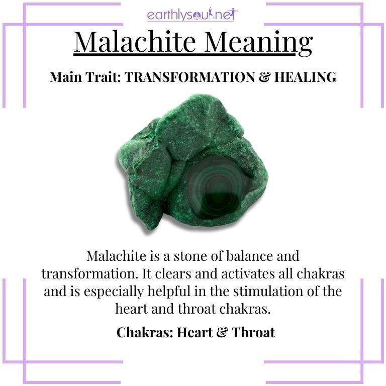 Swirling green malachite crystal symbolizing profound transformation and healing