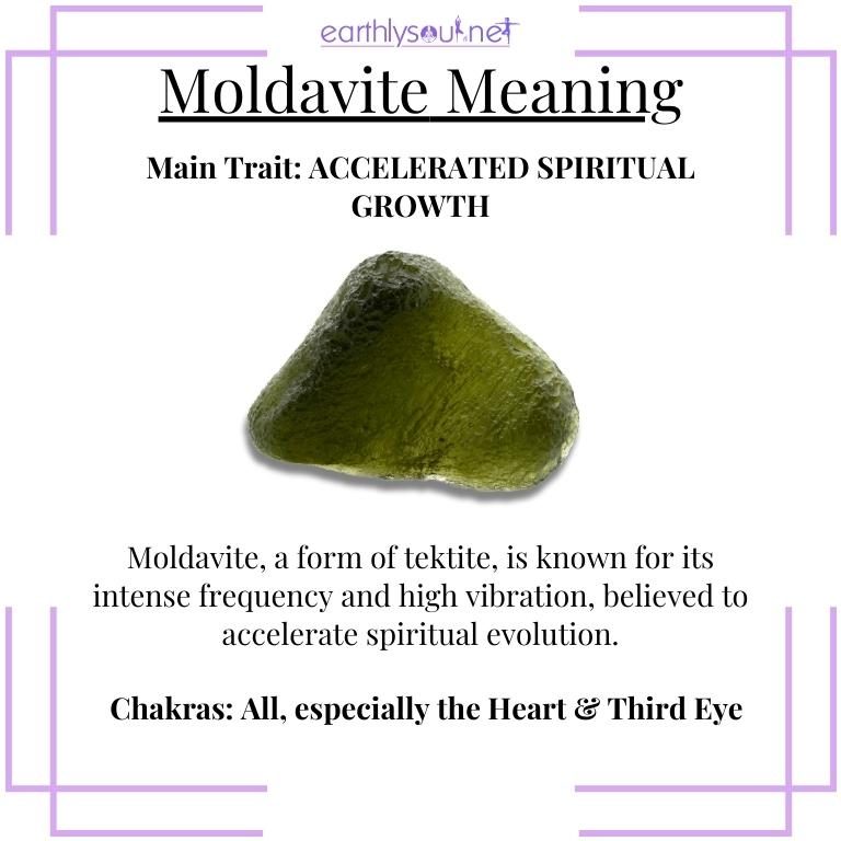 Green moldavite stone, a catalyst for rapid spiritual growth