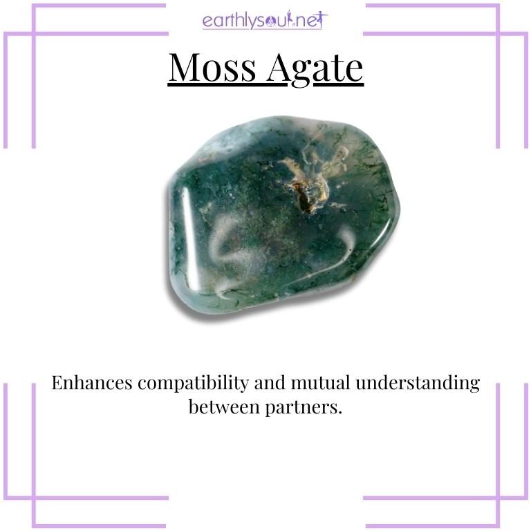 Moss agate for relationship harmony