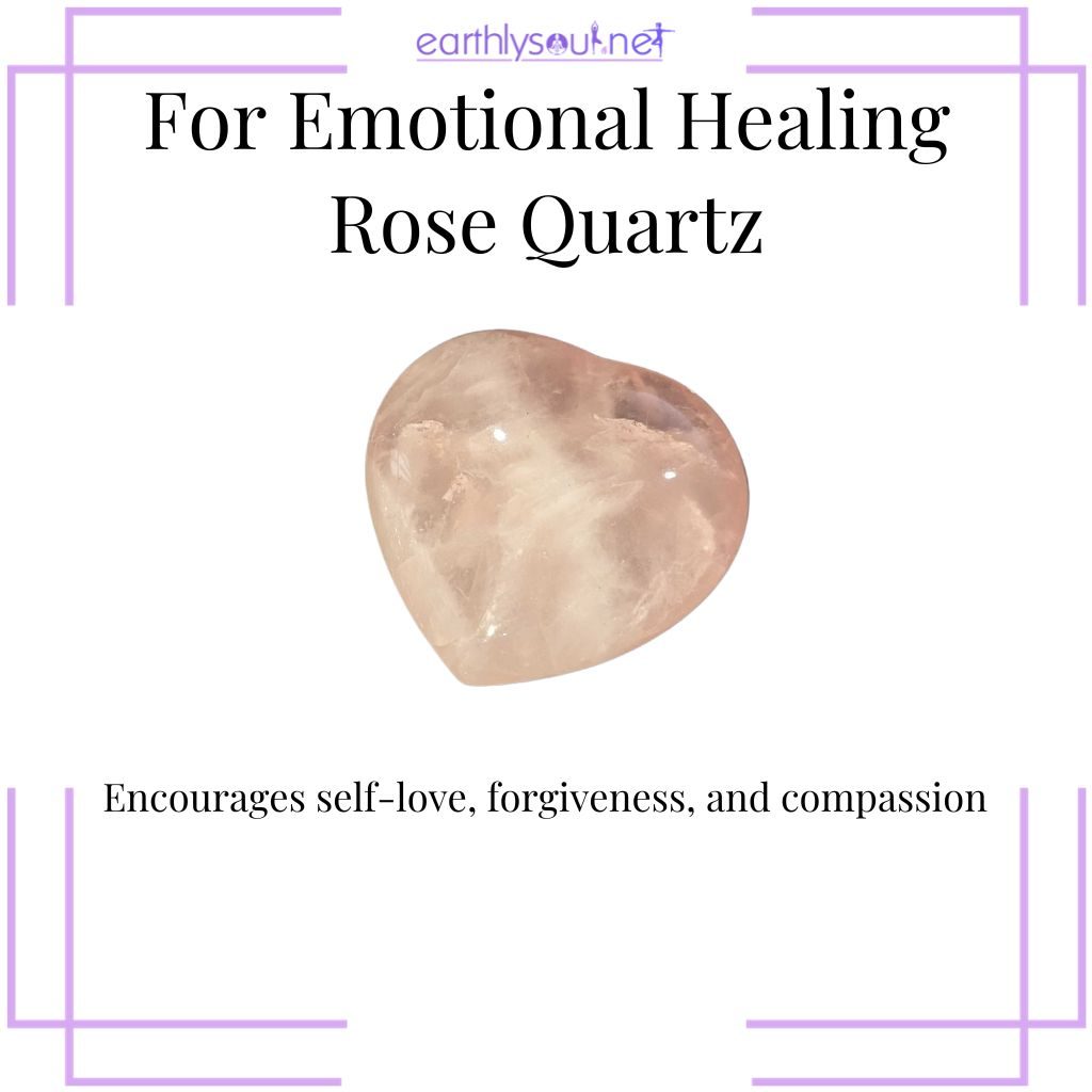 Rose quartz for compassion and self-love