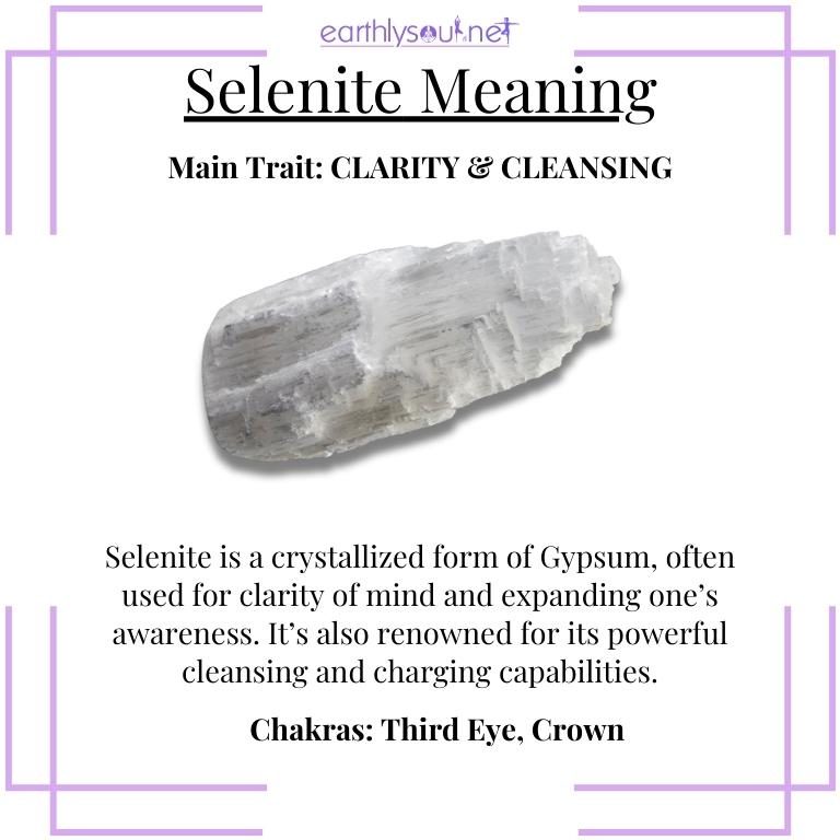 Radiant white selenite, a beacon of mental clarity and spiritual cleansing