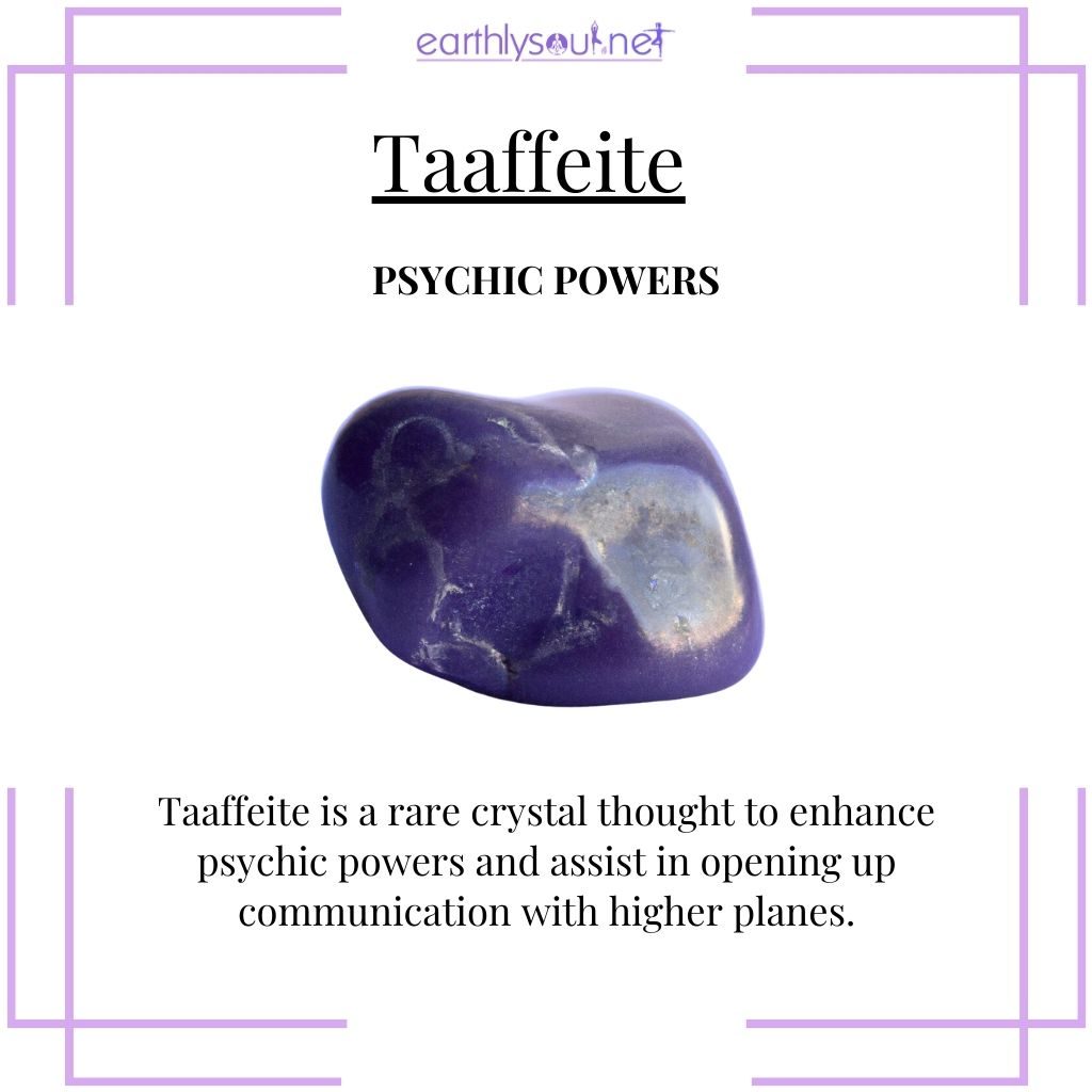 Rare taaffeite for the enhancement of psychic abilities and communication