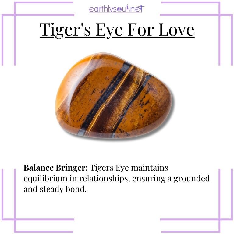 Tigers eye balance bringer for grounded relationships