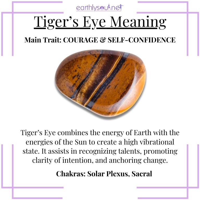Golden-banded tiger’s eye, enhancing courage and self-confidence