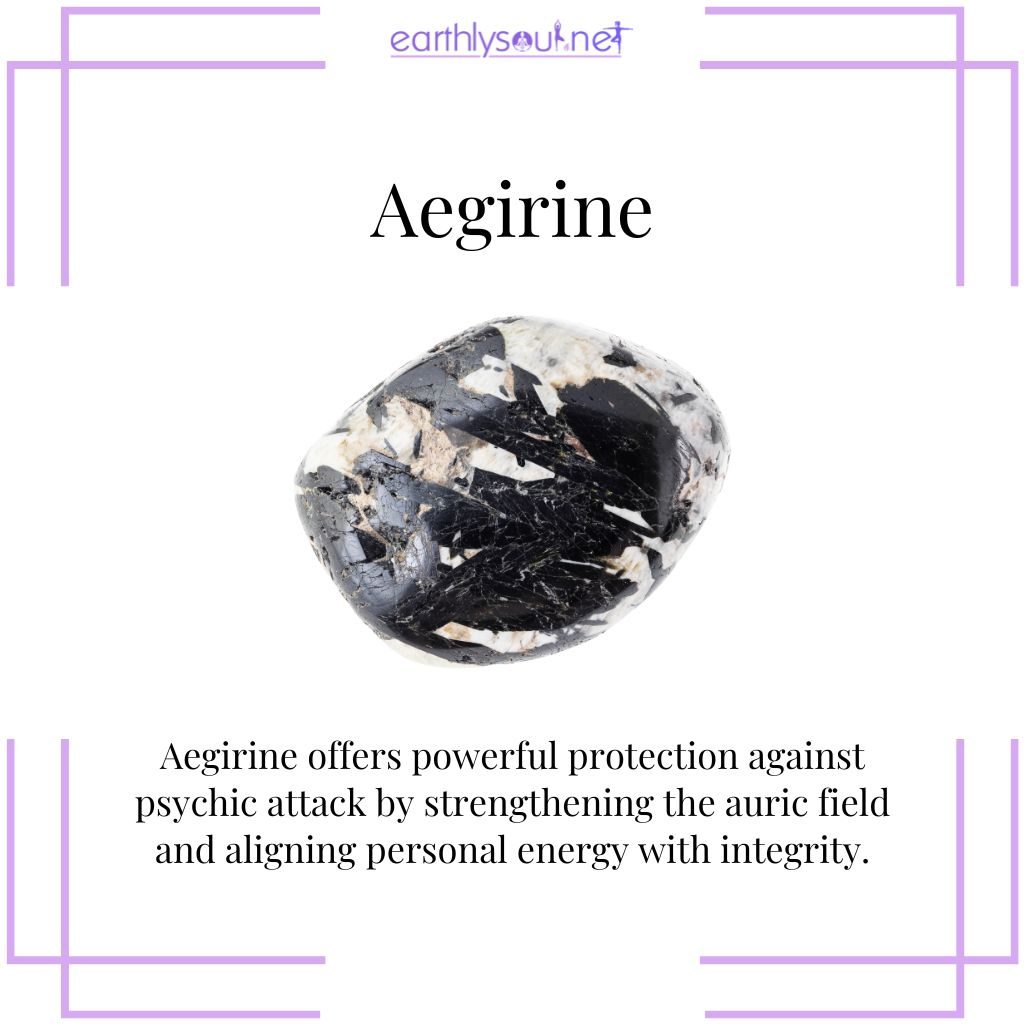 Aegirine for psychic shielding and integrity