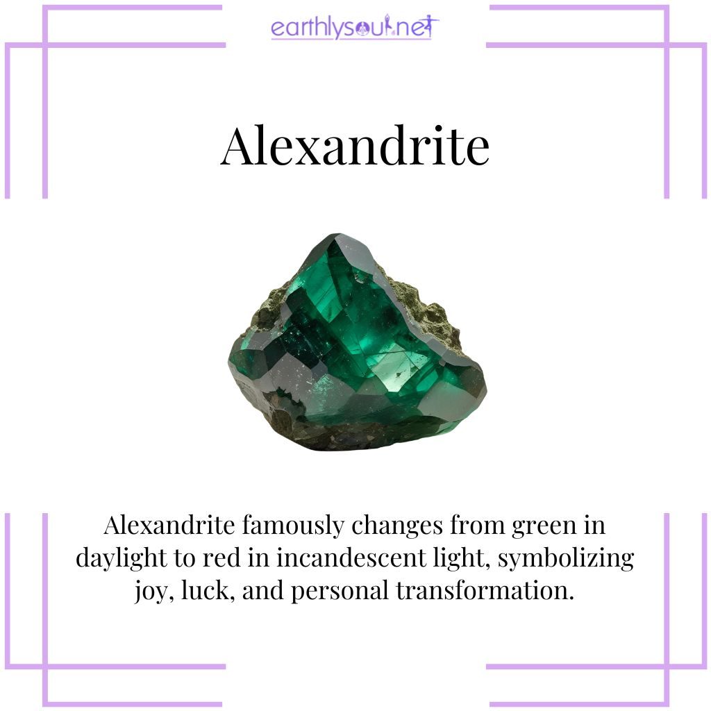 Alexandrite for luck and transformation