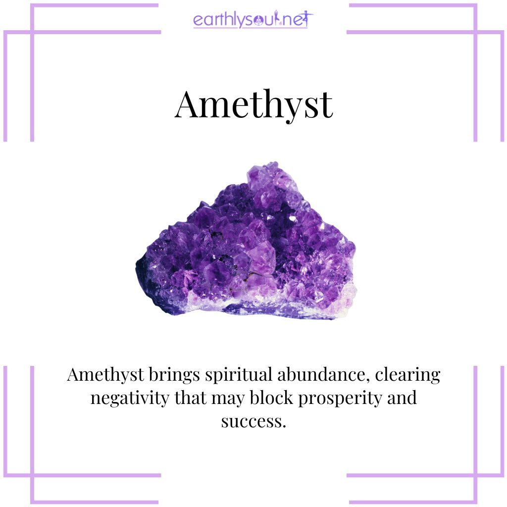 Amethyst for spiritual abundance