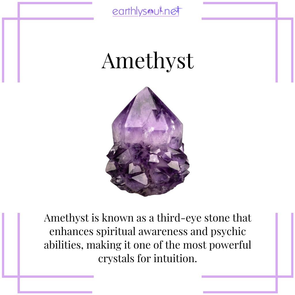 Amethyst for spiritual intuition