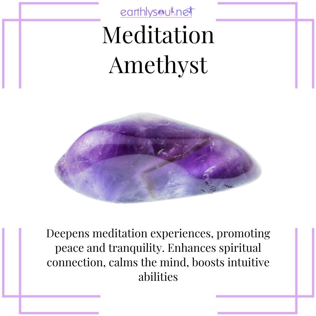 Amethyst, your key to serene meditation and spiritual exploration.