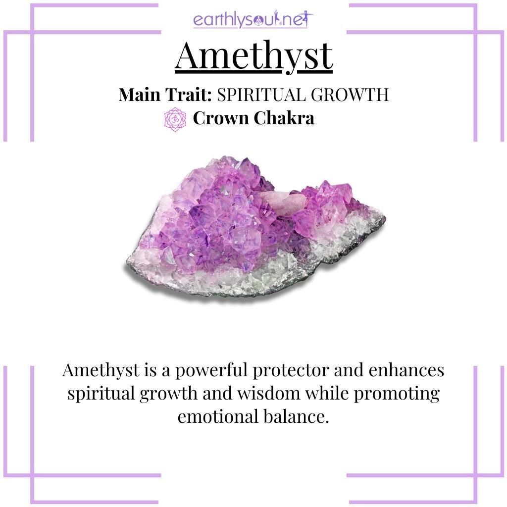 Vibrant amethyst for spiritual growth and emotional balance