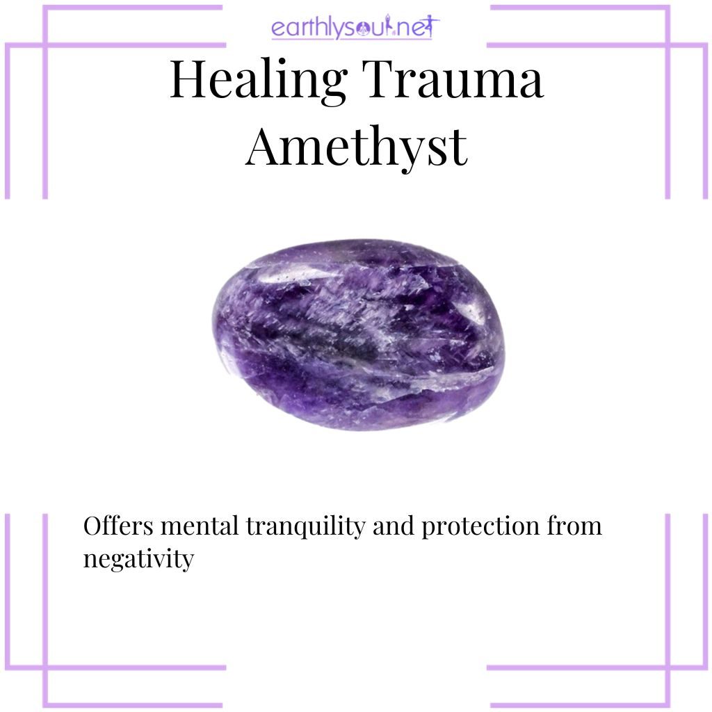 Amethyst for mental peace and negativity shield