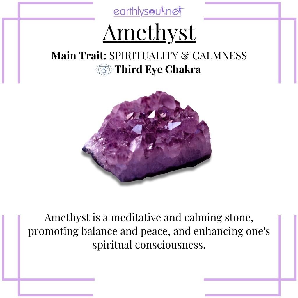 Vibrant amethyst crystal for spiritual awakening and inner peace