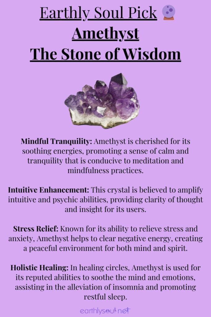 Natural Amethyst Gemstones, lavender-colored stone to retailer bring tranquility to your mind and your crown chakra, bliss chakra