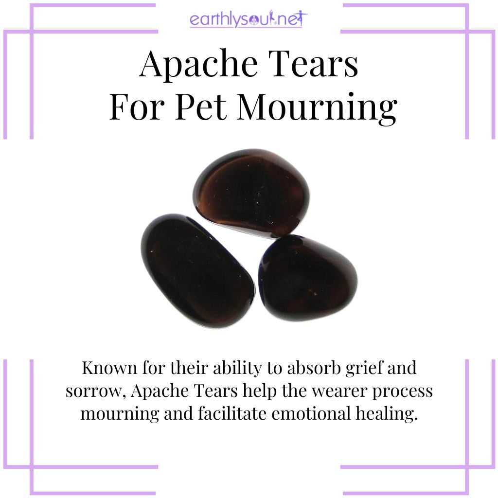Apache tears for grief absorption