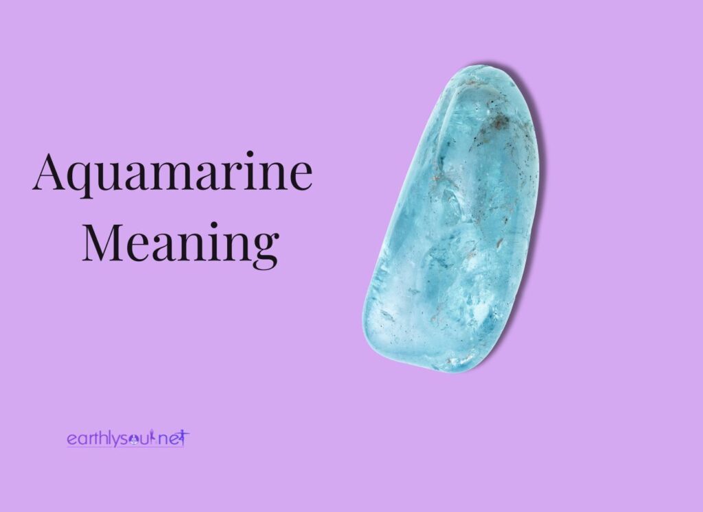 Aquamarine meaning with picture of crystal feature imaged