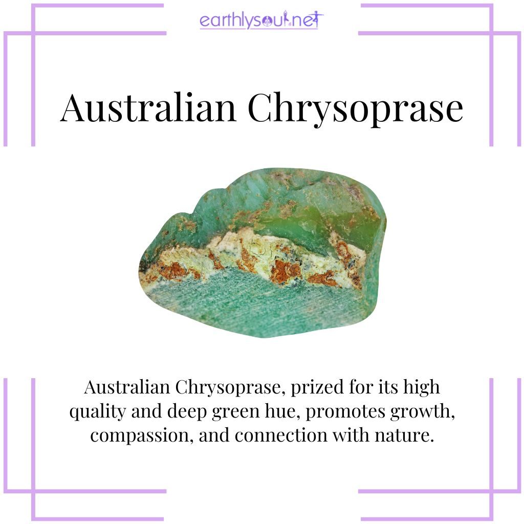 Australian chrysoprase for growth