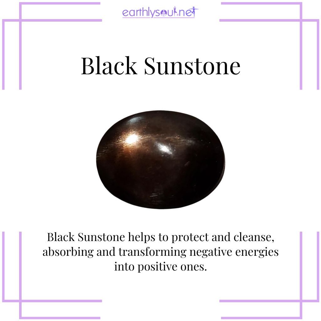 Black sunstone for protection