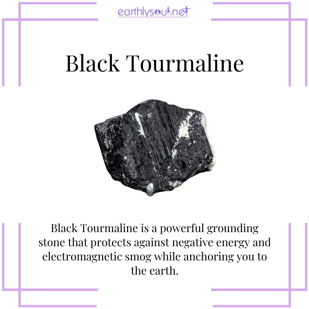Black tourmaline for protection and grounding