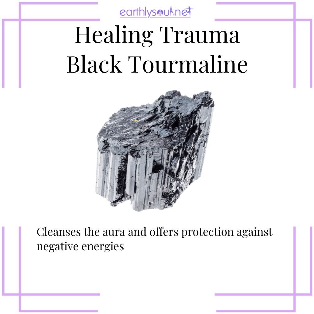 Black tourmaline for aura cleansing and protection