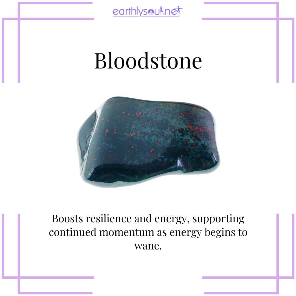 Bloodstone for resilience in waning gibbous