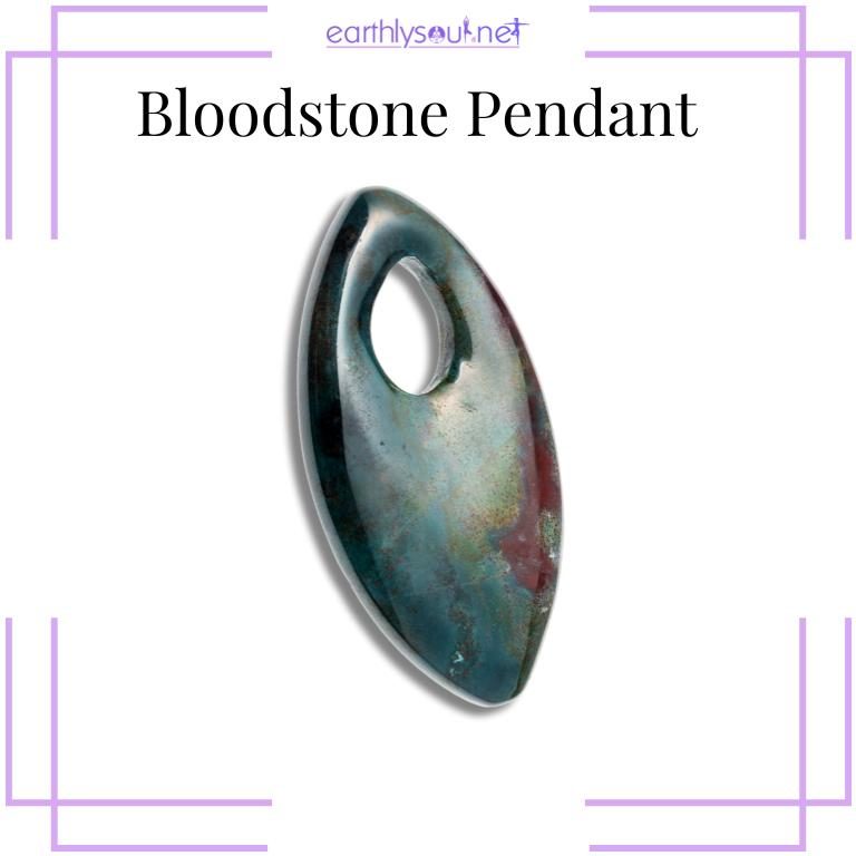 Photo of bloodstone pendant