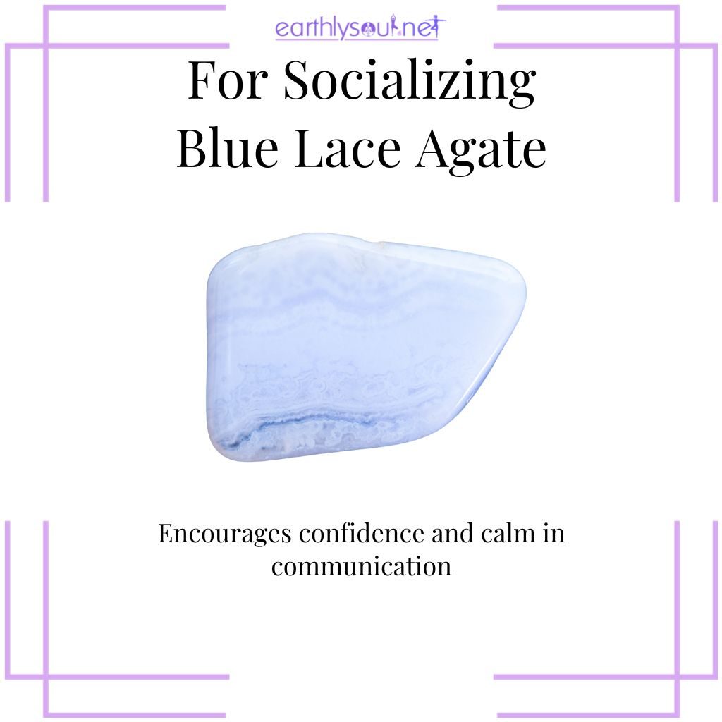 Blue lace agate for confident and calm communication