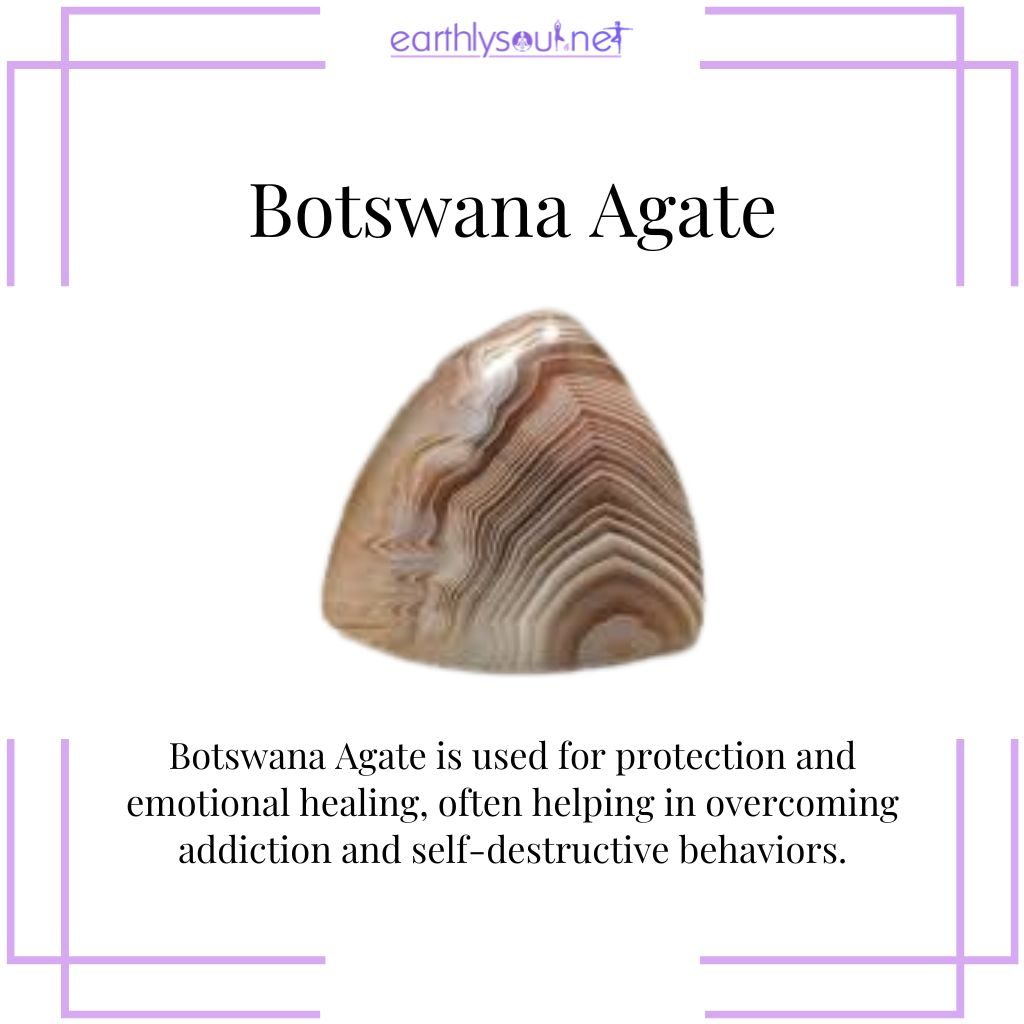 Botswana agate for emotional healing