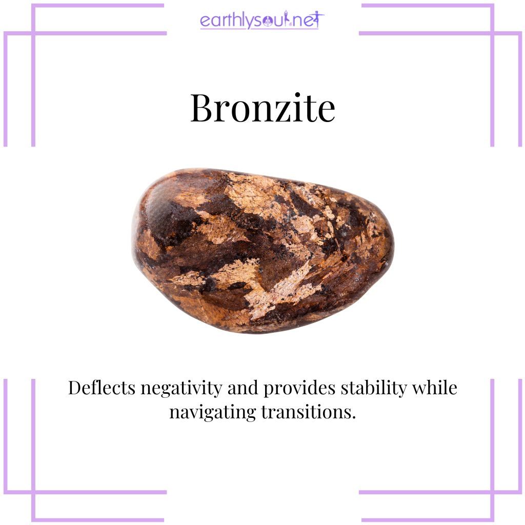 Bronzite for stability in last quarter moon