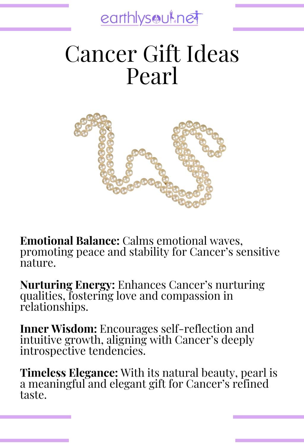 Pearl gemstone, symbolizing emotional balance and nurturing energy, ideal for cancer zodiac signs.