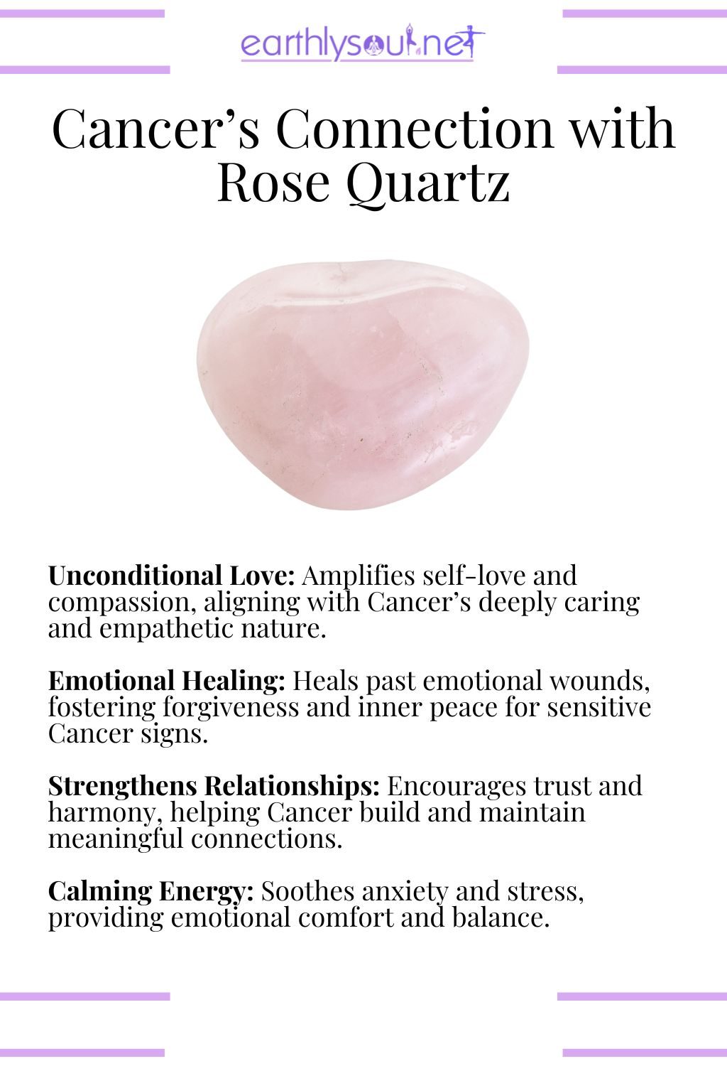 Rose quartz crystal, enhancing love and emotional healing, perfect for cancer zodiac signs.