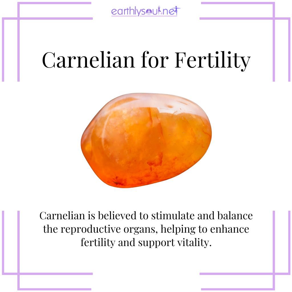 Carnelian for reproductive health