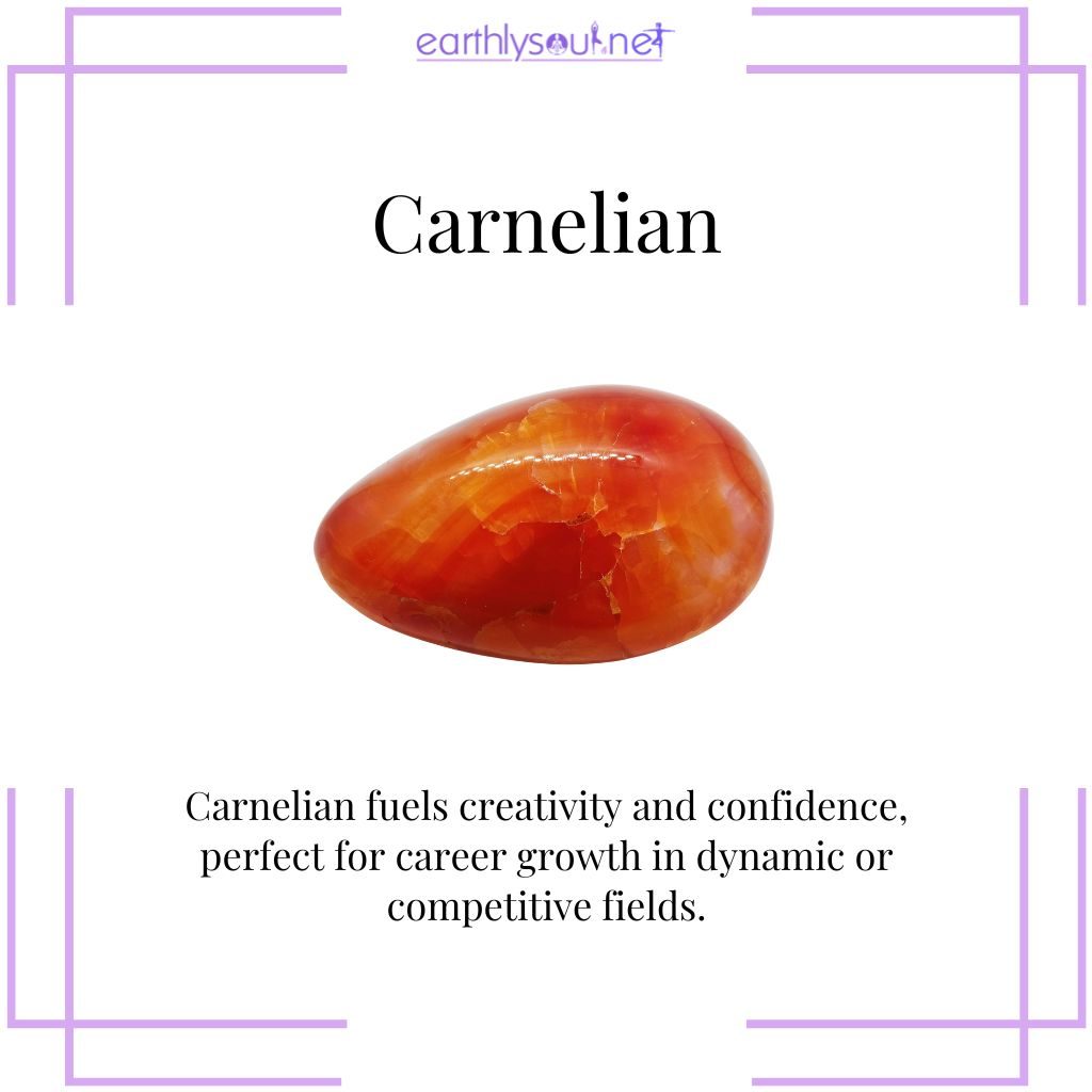 Carnelian for confidence and ambition